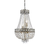 LUSTRE QUEEN METAL OURO VELHO COM CRISTAIS TRANSPARENTES 5 X E14