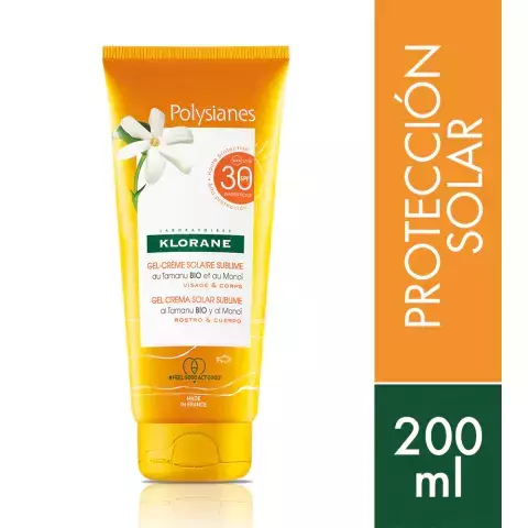 KLORANE POLYSIANES GEL CREMA SOLAR SUBLIME SPF 30 + 200 ML