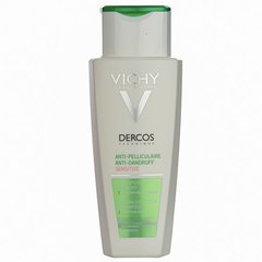 VICHY DERCOS SHAMPOO PARA EL CUERO CABELLUDO SENSIBLE ANTICASPA 200 ML.