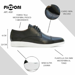 Zapato Sport Cuero Vacuno con puntera (4081) - tienda online