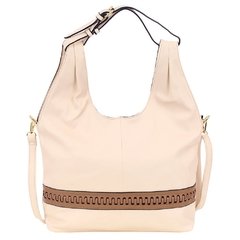 Bolsa Feminina Bucket Hobo Luxo Em Alto Relevo Com Tressê e Detalhe Simulando Zíper no Cabedal - loja online