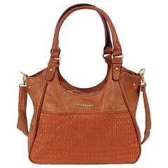 Bolsa Feminina em Couro PU Hobo Luxo com Texturas Em Alto Relevo e Com Tressê, Perfeita para Qualquer Ocasião na internet