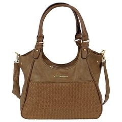 Bolsa Feminina em Couro PU Hobo Luxo com Texturas Em Alto Relevo e Com Tressê, Perfeita para Qualquer Ocasião - LUKAHE - Moda e Acessórios