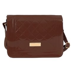 Bolsa Transversal Feminina Em Verniz Com Matelassê - comprar online