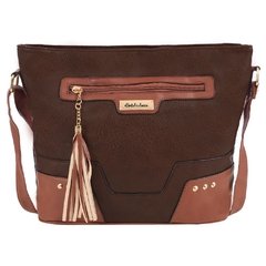 Bolsa Feminina de Ombro com Alça Regulável Versátil Com Spikes E Tassel Estilo Rústico - comprar online