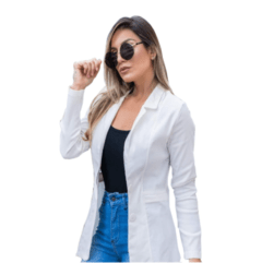 Blazer Feminino Maxi Cinturado