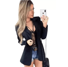 Blazer Feminino Longo Maxi na internet