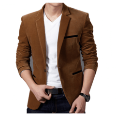 Blazer Masculino Casual de Veludo