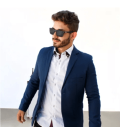 BLAZER MASCULINO SLIM FIT PRETO na internet