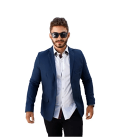 BLAZER MASCULINO SLIM FIT PRETO - LUKAHE - Moda e Acessórios