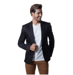 BLAZER MASCULINO SLIM FIT PRETO