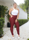 CALÇA EM ALFAIATARIA PLUS SIZE FEMININA