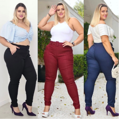 CALÇA EM ALFAIATARIA PLUS SIZE FEMININA