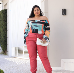 Calça Feminina Jogger Plus Size