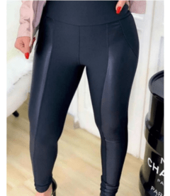 Calça Legging Montaria Feminina com Detalhes em Cirre Flanelada - LUKAHE - Moda e Acessórios