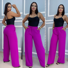 Calça Pantalona Feminina Tecido Duna - LUKAHE - Moda e Acessórios