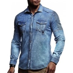 Camisa Jeans Masculina Slim - comprar online