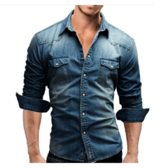 Camisa Jeans Masculina Scotch & Soda