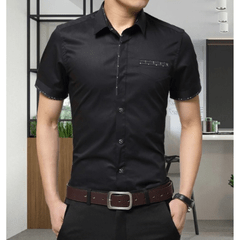 Camisa Social Masculina Manga Curta - loja online