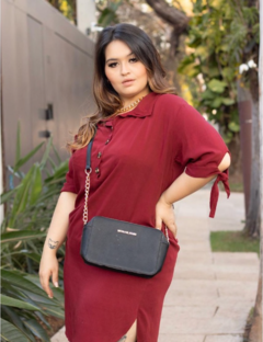 Imagem do Chemise Plus Size Vestido Viscolinho Camisao