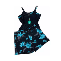 Conjunto Feminino Plus Size Floral Blusinha + Shorts - LUKAHE - Moda e Acessórios