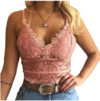 Cropped Renda Froral Tule com borda Crochê