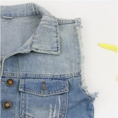 Colete Jeans Feminino - loja online