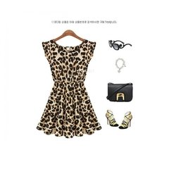 Vestido Com Estampa De Leopardo - comprar online