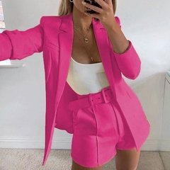 Conjunto Blazer + Shorts Alfaiataria na internet