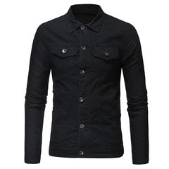 Jaqueta Denin Militar Masculina Preta