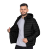 Jaqueta Puffer Masculina Preta