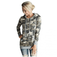 Blusa Moletom Feminina Camuflada