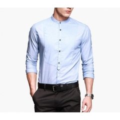 Camisa Masculina Com Colarinho Chinês - comprar online