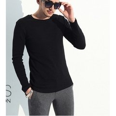 Camiseta Masculina Manga Longa Lisa - comprar online