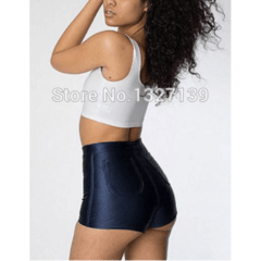 Imagem do Shorts Feminino Disco Pants Metalizado