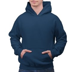 Moletom Azul Marinho Liso Sem Estampa - comprar online