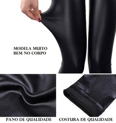 Calça Disco Hot Pants Cintura Alta Legging Com Bolso - LUKAHE - Moda e Acessórios