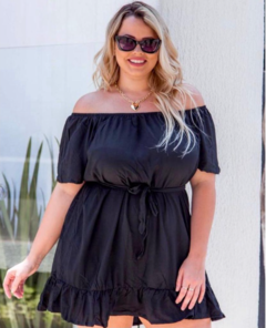 Vestido Plus Size Ciganinha Soltinho Ombro a Ombro - loja online