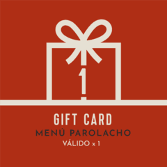 Gift Card Menú Parolacho