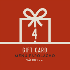 Gift Card Menú Parolacho - tienda online