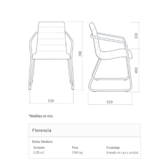 Imagen de SILLA FIJA TRINEO FLORENCIA