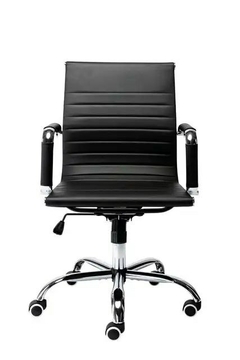 Sillón Gerencial Aluminium Bajo Negro - comprar online