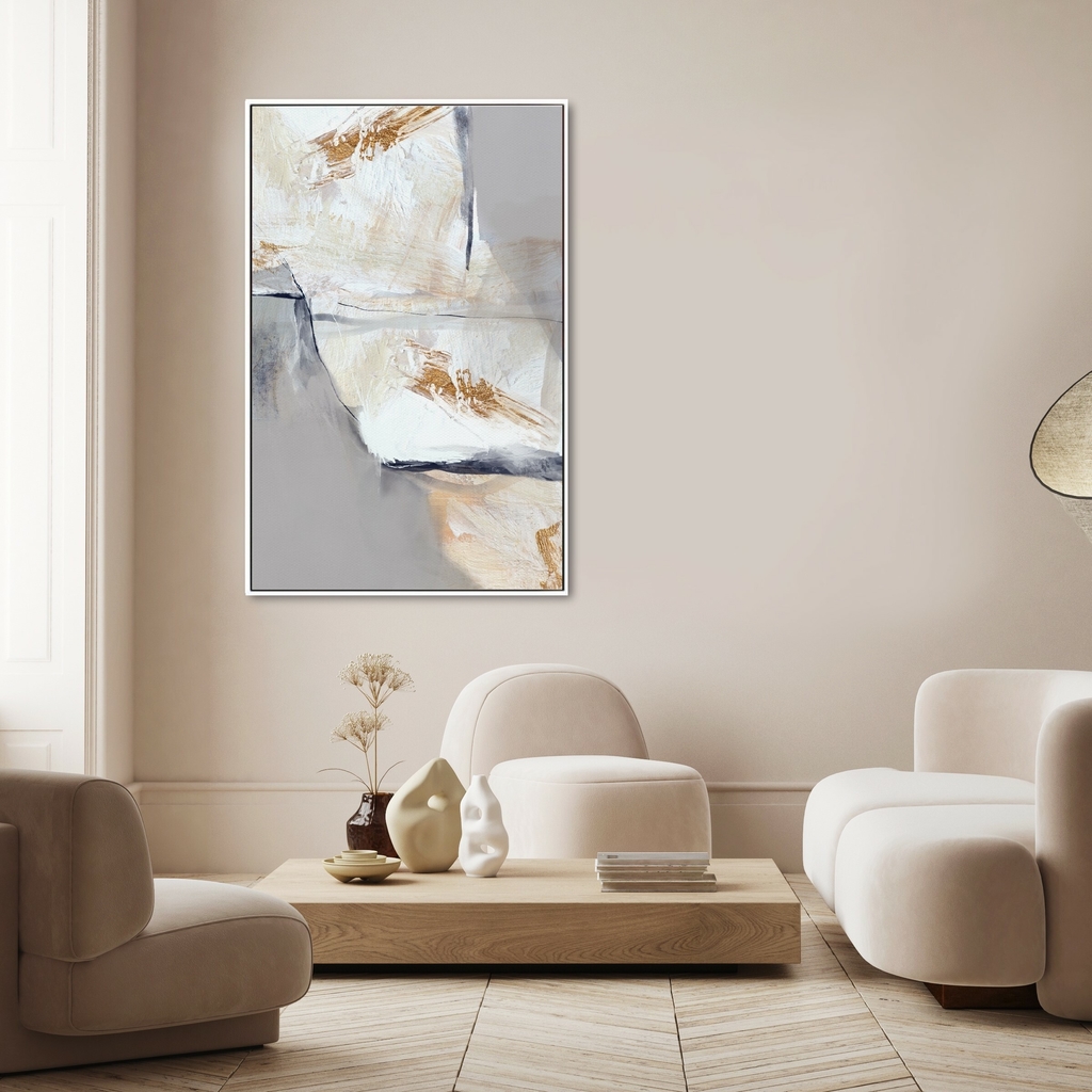 Quadro Decorativo - Medida 80x120 em Canvas (tela) com Moldura - Arte:  Settled 07