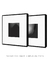 Composição com 2 Quadros Decorativos - Black Square 02 + 03 na internet