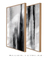 Composição com 2 Quadros Decorativos - Black & White Strokes 01 + 02 - Art Tonial - Quadros Decorativos