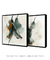 Composição com 2 Quadros Decorativos - Green Abstract 04 + Green Abstract 02 - Quadrado na internet