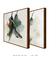 Composição com 2 Quadros Decorativos - Green Abstract 04 + Green Abstract 02 - Quadrado - comprar online
