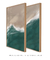 Composição com 2 Quadros Decorativos - Ocean from above No. 01 + 02 - Art Tonial - Quadros Decorativos