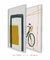 Composição com 2 Quadros Decorativos - Siena + Bike - comprar online