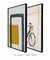 Composição com 2 Quadros Decorativos - Siena + Bike - comprar online